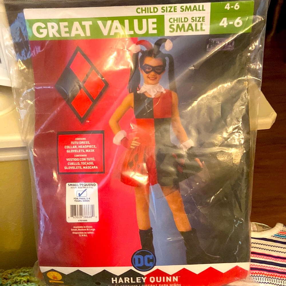 Girls Harley Quinn Halloween Costume